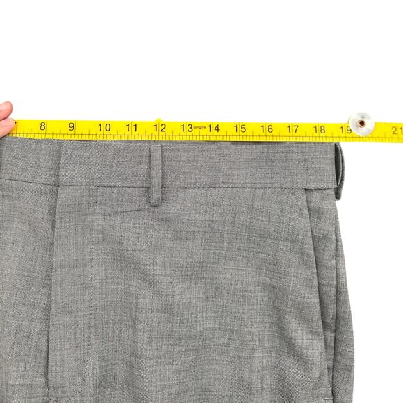 Saddlebred Gray Belt Loops Flat Front‎ Classic Performance Dress Pant 36 X 29 - Picture 5 of 7